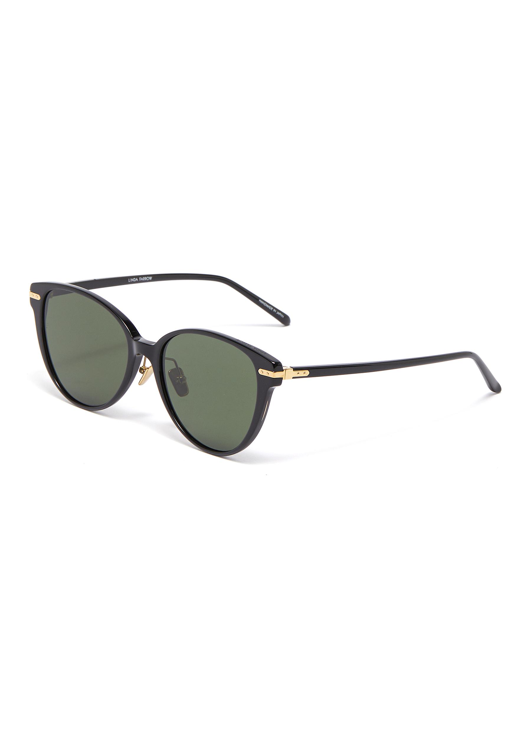 Click to view more detailed imagery on our partner's website Linda Farrow Acetate Cat Eye Sunglasses