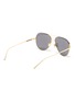 Figure View - Click To Enlarge - LINDA FARROW - Browbar mirror metal aviator sunglasses