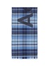 Detail View - Click To Enlarge - ACNE STUDIOS - Logo check plaid wool scarf