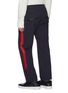 Back View - Click To Enlarge - TEMPLA - Stripe outseam SympaTex® track pants