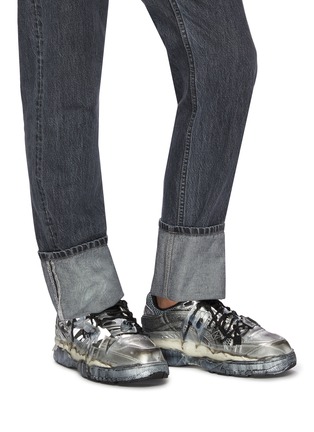 Figure View - Click To Enlarge - MAISON MARGIELA - 'Fusion' chunky outsole distressed patchwork sneakers