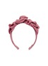 Main View - Click To Enlarge - JENNIFER BEHR - 'Triple Rosette' faille headband