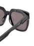 Detail View - Click To Enlarge - BALENCIAGA - 'Hybrid' cutout temple acetate D-frame sunglasses