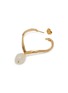 Detail View - Click To Enlarge - JOANNA LAURA CONSTANTINE - 'Feminine Waves' pearl heart hoop earrings