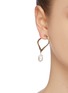 Figure View - Click To Enlarge - JOANNA LAURA CONSTANTINE - 'Feminine Waves' pearl heart hoop earrings