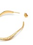 Detail View - Click To Enlarge - JOANNA LAURA CONSTANTINE - 'Feminine Waves' Swarovski crystal hoop earrings