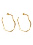 Main View - Click To Enlarge - JOANNA LAURA CONSTANTINE - 'Feminine Waves' Swarovski crystal hoop earrings