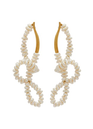 Main View - Click To Enlarge - JOANNA LAURA CONSTANTINE - 'Feminine Waves' pearl sculptural drop earrings