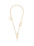 Main View - Click To Enlarge - JOANNA LAURA CONSTANTINE - 'Feminine Waves' pearl hoop pendant tiered necklace
