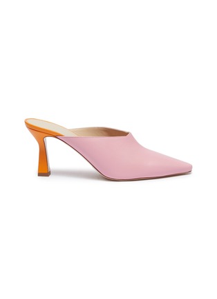 Main View - Click To Enlarge - WANDLER - 'Lotte' colourblock leather mules