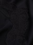 Detail View - Click To Enlarge - MONSE - Chantilly lace trim split hem asymmetric slip dress