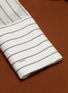  - MONSE - Button shoulder stripe shirt sleeve patchwork wool sweater