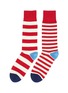 Main View - Click To Enlarge - PAUL SMITH - Asymmetric stripe socks