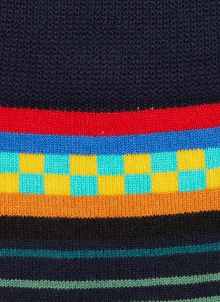 Detail View - Click To Enlarge - PAUL SMITH - Checkerboard stripe socks