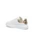  - ALEXANDER MCQUEEN - 'Oversized Sneaker' in leather with python embossed collar