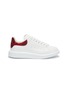 Main View - Click To Enlarge - ALEXANDER MCQUEEN - 'Oversized Sneaker' in leather with python embossed collar
