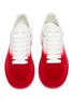 Detail View - Click To Enlarge - ALEXANDER MCQUEEN - 'Oversized Sneaker' in colourblock flocked leather