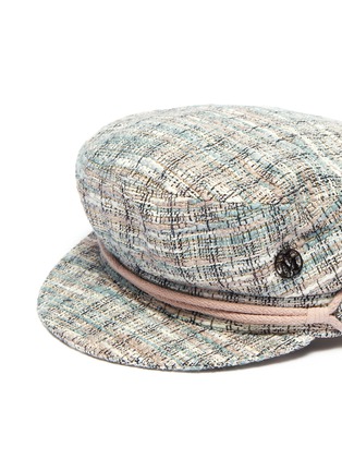 Detail View - Click To Enlarge - MAISON MICHEL - 'New Abby' tweed newsboy cap