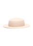Figure View - Click To Enlarge - MAISON MICHEL - 'Rod' zig zag edge fur felt canotier hat