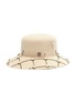 Main View - Click To Enlarge - MAISON MICHEL - 'New Kendall' floral grid embellished rabbit furfelt cloche hat