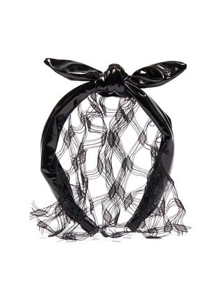 Main View - Click To Enlarge - MAISON MICHEL - Veil bow patent headband