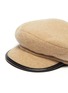 Detail View - Click To Enlarge - MAISON MICHEL - 'Billy' leather trim cashmere cap