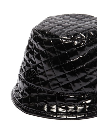 Detail View - Click To Enlarge - MAISON MICHEL - 'Souna' quilted patent bucket hat
