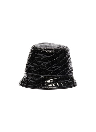 Main View - Click To Enlarge - MAISON MICHEL - 'Souna' quilted patent bucket hat