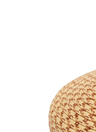 Detail View - Click To Enlarge - MAISON MICHEL - 'Abby' woven straw newsboy cap