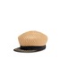 Main View - Click To Enlarge - MAISON MICHEL - 'Abby' woven straw newsboy cap