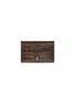 Main View - Click To Enlarge - ALEXANDER MCQUEEN - Skull charm croc embossed leather card holder