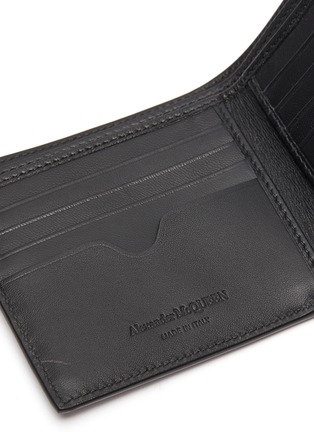 Detail View - Click To Enlarge - ALEXANDER MCQUEEN - Iridescent leather bifold wallet