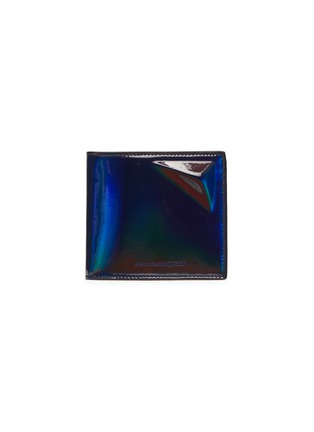 Main View - Click To Enlarge - ALEXANDER MCQUEEN - Iridescent leather bifold wallet