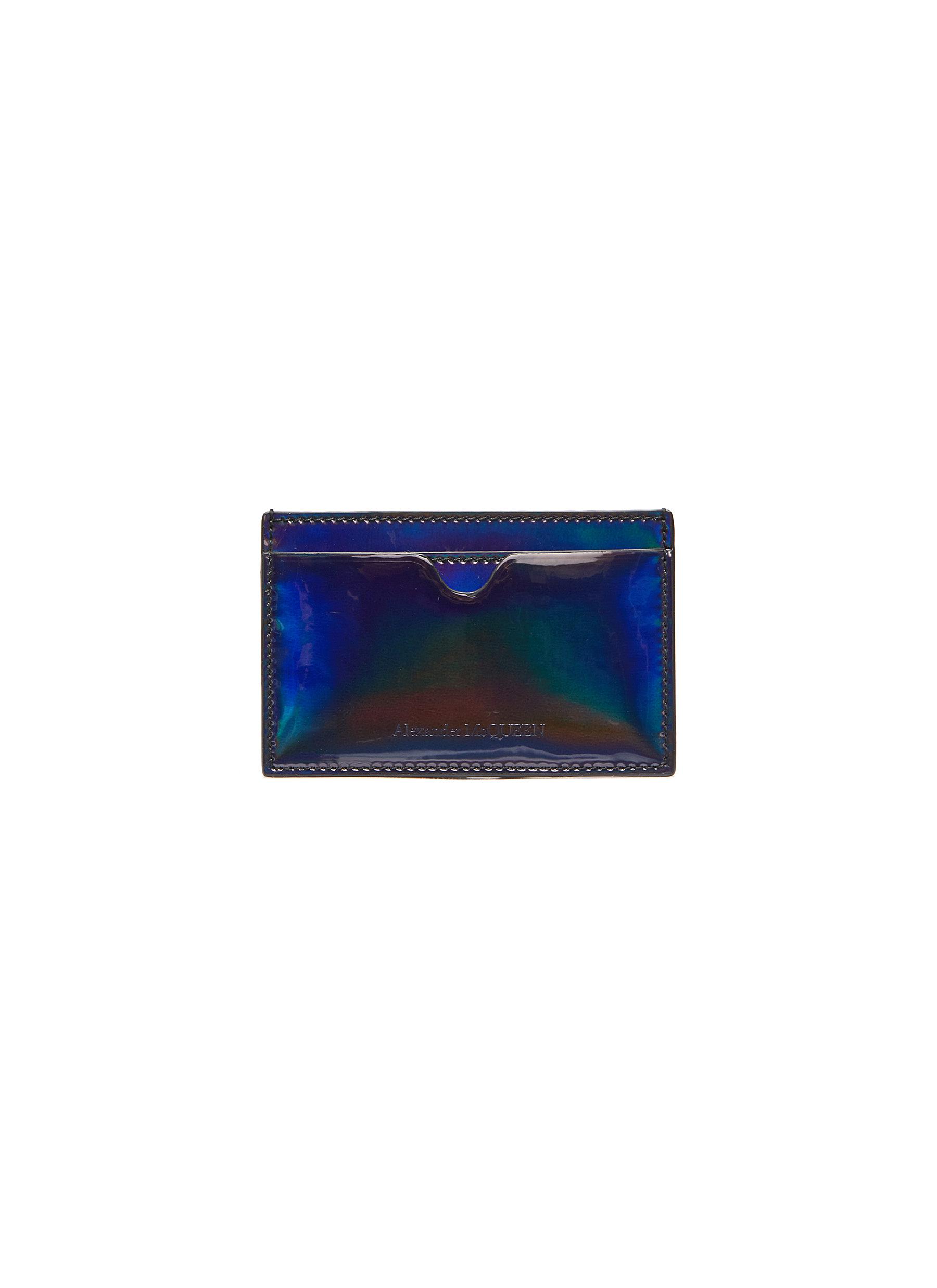 Alexander Mcqueen Iridescent Leather Card Holder | ModeSens