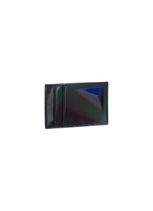Figure View - Click To Enlarge - ALEXANDER MCQUEEN - Iridescent leather card holder