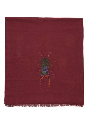 Detail View - Click To Enlarge - ALEXANDER MCQUEEN - Skull scarab scarf