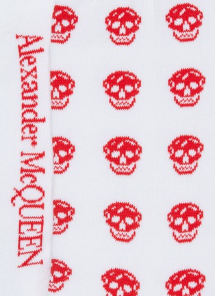 Detail View - Click To Enlarge - ALEXANDER MCQUEEN - Skull print socks