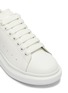 Detail View - Click To Enlarge - ALEXANDER MCQUEEN - 'Oversized Sneaker' in leather with suede collar