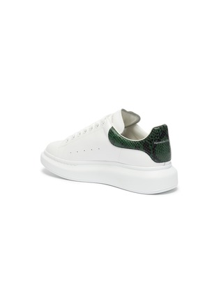  - ALEXANDER MCQUEEN - 'Oversized Sneaker' in leather with python embossed collar