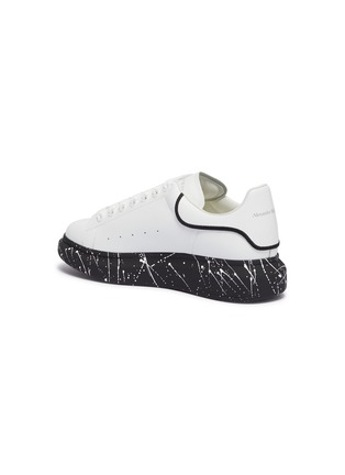  - ALEXANDER MCQUEEN - 'Oversized Sneaker' in leather with paint splat outsole