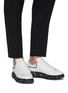 Figure View - Click To Enlarge - ALEXANDER MCQUEEN - 'Oversized Sneaker' in leather with paint splat outsole