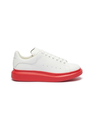 Main View - Click To Enlarge - ALEXANDER MCQUEEN - 'Oversized Sneaker' in leather with contrast outsole