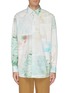 Main View - Click To Enlarge - ACNE STUDIOS - Face patch map print oversized shirt