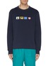 Main View - Click To Enlarge - ACNE STUDIOS - Animal face patch sweatshirt