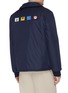 Back View - Click To Enlarge - ACNE STUDIOS - Animal face patch colourblock jacket