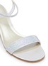 Detail View - Click To Enlarge - RENÉ CAOVILLA - 'Elastica 40' ankle strap PVC strass satin sandals