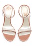 Detail View - Click To Enlarge - RENÉ CAOVILLA - 'Elastica 105' ankle strap PVC strass satin sandals
