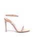Main View - Click To Enlarge - RENÉ CAOVILLA - 'Elastica 105' ankle strap PVC strass satin sandals