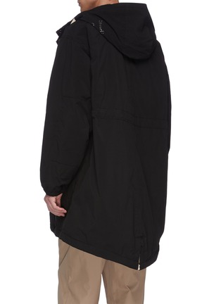 Back View - Click To Enlarge - ACNE STUDIOS - Logo print hood padded parka