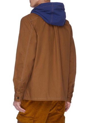 Back View - Click To Enlarge - ACNE STUDIOS - 'Otto' contrast hood jacket
